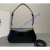 Prada Brushed leather shoulder bag PD1BD345-black