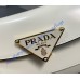Prada Brushed leather shoulder bag PD1BD345-white