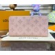 Louis Vuitton Mahina Leather Zippy Wallet M61867-pink