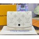 Louis Vuitton Mahina Leather Iris Compact Wallet M62542-white