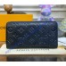 Louis Vuitton Monogram-embossed Lambskin Zippy Wallet M81510