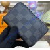 Louis Vuitton Damier Ebene Zippy Coin Purse N63070-black