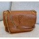 Saint Laurent Medium Niki Chain Bag In Quilted Leather YSL498894-A-brown