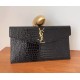 Saint Laurent Uptown pouch in grain de poudre leather YSL565739-KA-black
