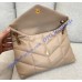Saint Laurent LOULOU PUFFER Small bag in quilted lambskin YSL577476A-tan