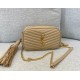 Saint Laurent Mini Lou In Quilted Leather YSL585040A-tan