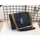 Saint Laurent Envelope Medium In Matelasse Lambskin YSL600185A-black