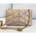 Saint Laurent LouLou Puffer Mini In Lambskin YSL620333A-tan