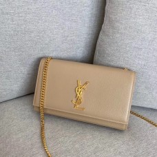 Saint Laurent Kate Medium In Grained Leather YSL629215A-tan