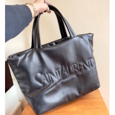 Saint Laurent Tote In Nappa Lambskin YSL756269-black