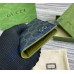 Gucci leather interior GG long card case GUW768249-black-green