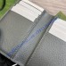Gucci leather interior GG long card case GUW768249-black-grey