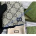Gucci leather interior GG long card case GUW768249-blue
