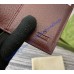 Gucci leather interior GG long card case GUW768249-wine