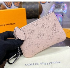 Louis Vuitton Mahina Leather Key Pouch M69508-pink