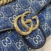 Gucci GG Marmont small shoulder bag GU443497-DN-blue