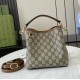 Gucci GG Emblem small bucket bag GU815118-brown