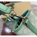 Gucci GG Emblem small bucket bag GU815118-green