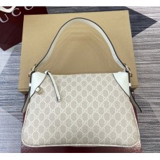 Gucci GG Emblem medium shoulder bag GU815216-Oat-beige