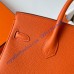 Hermes Birkin 35cm Togo Leather Palladium Hardware H8835W-orange