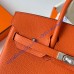 Hermes Birkin 35cm Togo Leather Palladium Hardware H8835W-orange