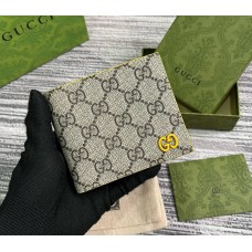 Gucci leather interior bi-fold wallet GUW768243-yellow
