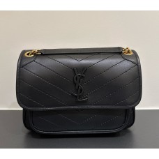 Saint Laurent Medium Niki Chain Bag In Lambskin YSL498894-SP-black