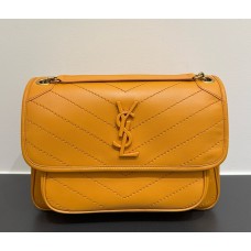 Saint Laurent Medium Niki Chain Bag In Lambskin YSL498894-SP-yellow