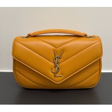 Saint Laurent LOULOU MINI in lambskin YSL821749-yellow