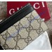 Gucci GG Emblem card case with strap GUW819121-black