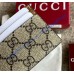 Gucci GG Emblem card case with strap GUW819121-brown