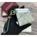 Gucci GG Emblem card case with strap GUW819121-green