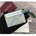 Gucci GG Emblem card case with strap GUW819121-green