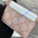 Gucci GG Emblem card case with strap GUW819121-pink