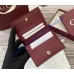Gucci Imprint card case GUW847207-wine