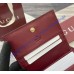 Gucci Imprint card case GUW847207-wine