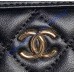 Chanel Matelassé 2-Way Handbag C4411-B-black