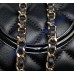 Chanel Matelassé 2-Way Handbag C4411-B-black