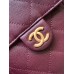 Chanel 25 Small Handbag C5293A-wine