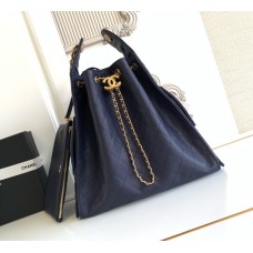 Chanel 25 Medium Handbag C5311A-dark-blue
