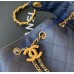 Chanel 25 Medium Handbag C5311A-dark-blue