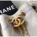 Chanel 25 Medium Handbag C5311A-white
