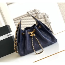 Chanel 25 Mini Handbag C5631A-dark-blue