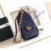 Chanel 25 Mini Handbag C5631A-dark-blue