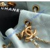 Chanel 25 Mini Handbag C5631A-light-blue