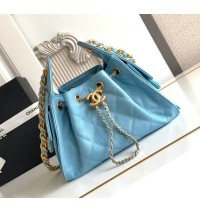 Chanel 25 Mini Handbag C5631A-sky-blue