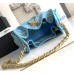Chanel 25 Mini Handbag C5631A-sky-blue