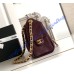 Chanel 25 Mini Handbag C5631A-wine