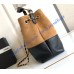 Chanel Small Tote C5634-black-tan
