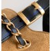 Chanel Small Tote C5634-black-tan